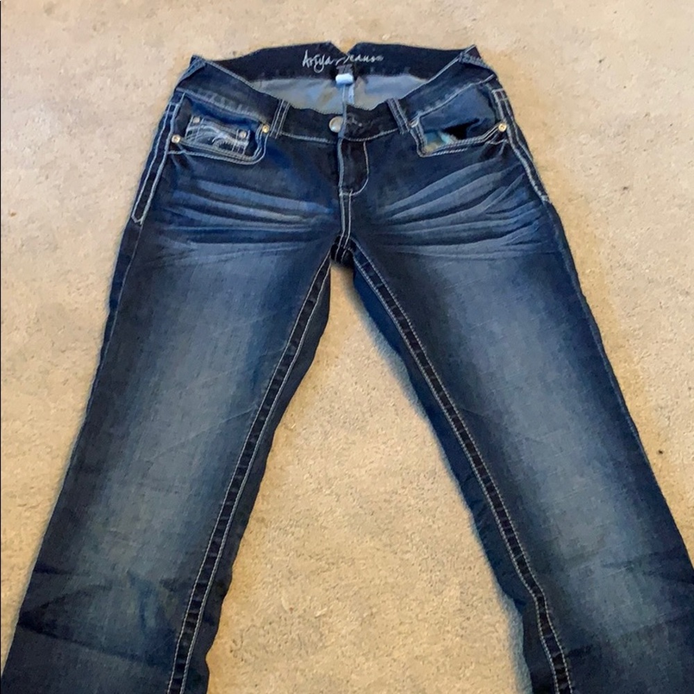 Dark wash jeans